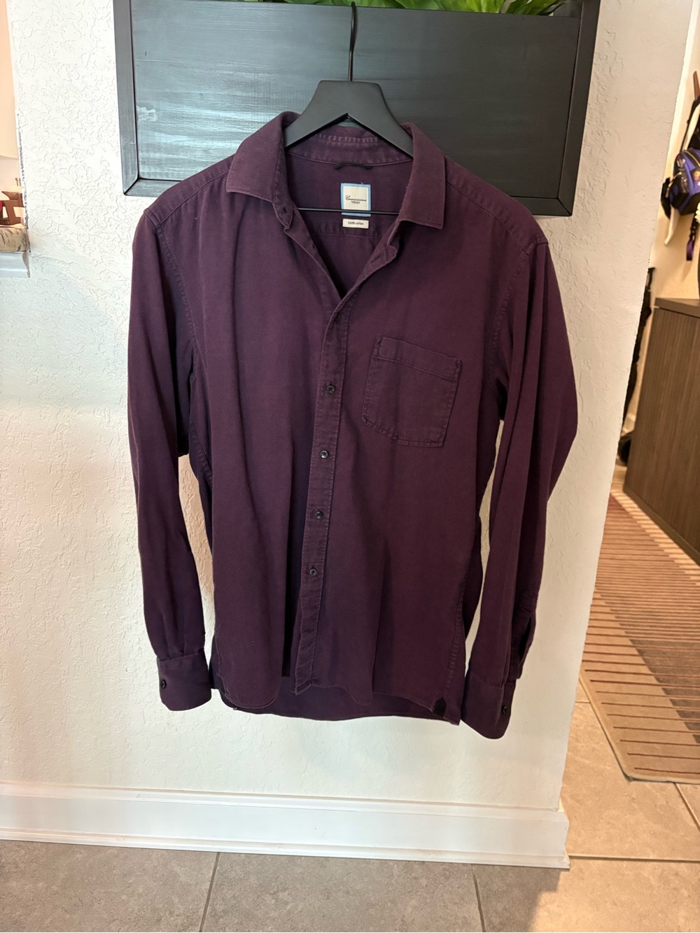 Brooks Brothers Plum Long-Sleeve Button-Down Shirt